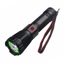 Zoomable Flashlight Brightest XHP90.2 Torch Tactical Flashlight Type-C USB Rechargeable Power Bank Flashlight